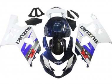 Migliori Carena Moto Suzuki GSXR 600 / GSXR 750 2004-2005 - Bianco Blu Nero Rosso