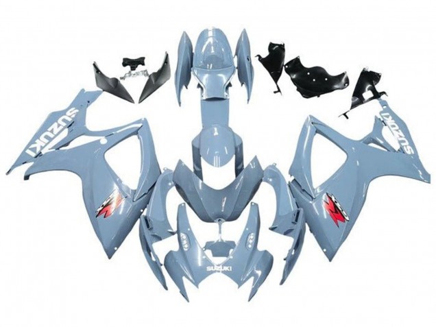 Migliori Carena Moto Suzuki GSXR 600 / GSXR 750 2006-2007 - Blu Grigio Bianco Rosso