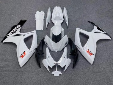 Migliori Carena Moto Suzuki GSXR 600 / GSXR 750 2006-2007 - Bianco Nero Rosso