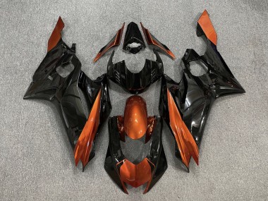 Migliori Carena Moto Yamaha YZF R6 2017-2023 - Arancia Nero Lucido
