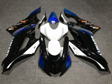Migliori Carena Moto Yamaha YZF R6 2017-2023 - Bianco Blu Nero Lucido