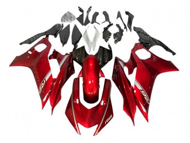 Migliori Carena Moto Yamaha YZF R6 2017-2025 - Rosso