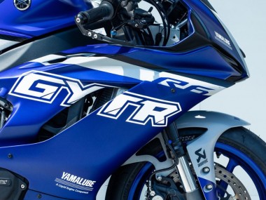 Migliori Carena Moto Yamaha YZF R6 2017-2023 - Blu Argento GYTR