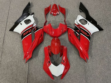 Migliori Carena Moto Yamaha YZF R6 2017-2023 - Bianco Rosso Nero Opaco