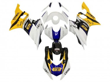 Migliori Carena Moto Yamaha YZF R6 2017-2023 - Bianco Giallo Blu Nero