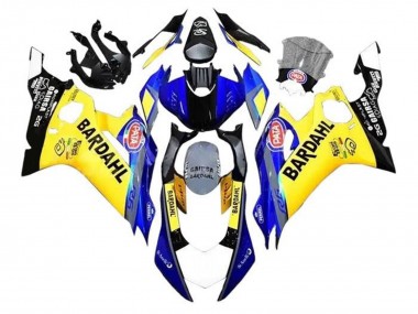 Migliori Carena Moto Yamaha YZF R6 2017-2023 - Giallo Blu Nero Bardahl