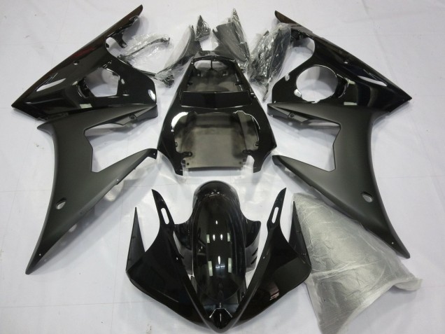 Migliori Carene Moto Yamaha YZF R6 2005 - Nero Lucido Nero Opaco
