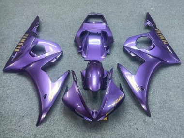 Migliori Carena Moto Yamaha YZF R6 2003-2004 - Viola Oro Decals