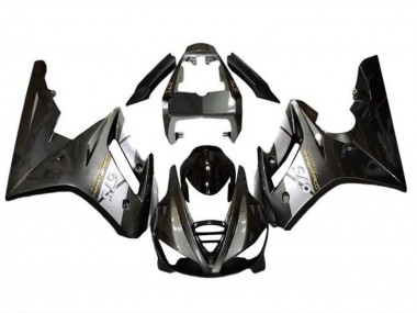 Migliori Carena Moto Triumph Daytona 675 Triple 2009-2012 - Argento Nero Lucido