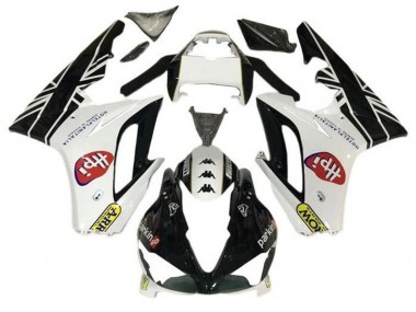Migliori Carena Moto Triumph Daytona 675 Triple 2009-2012 - Bianco Nero Lucido HPi