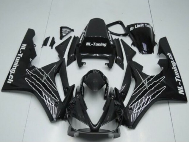 Migliori Carena Moto Triumph Daytona 675 Triple 2009-2012 - Nero Lucido Bianco Claw