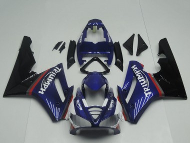 Migliori Carena Moto Triumph Daytona 675 Triple 2009-2012 - Blu Rosso Nero Lucido
