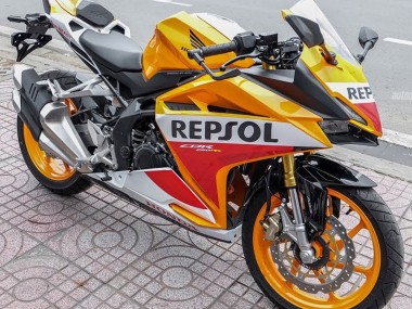 Migliori Carena Moto Honda CBR250RR 2017-2022 - Giallo Bianco Rosso Repsol