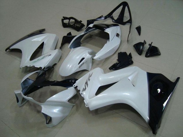 Migliori Carena Moto Honda VFR 800 2002-2013 - Bianco Nero Lucido Argento Decal