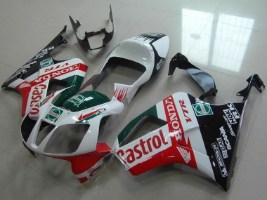 Migliori Carena Moto Honda VTR1000 2000-2006 - Bianco Rosso Verde Nero Lucido Castrol