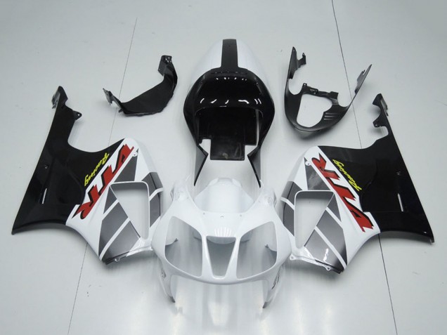 Migliori Carena Moto Honda VTR1000 2000-2006 - Bianco Nero Lucido