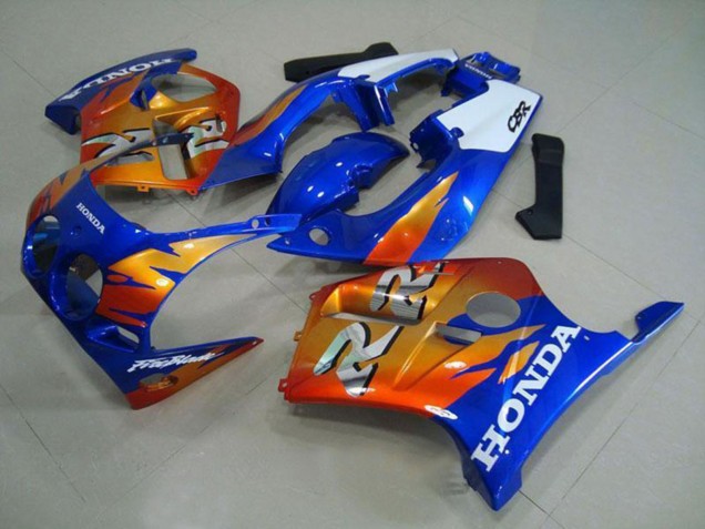 Migliori Carena Moto Honda CBR250RR MC19 1988-1989 - Bianco Blu Arancia