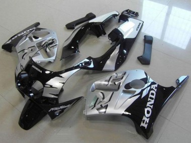 Migliori Carena Moto Honda CBR250RR MC19 1988-1989 - Argento Nero Lucido