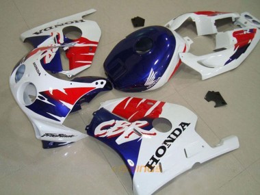 Migliori Carena Moto Honda CBR250RR MC22 1990-1998 - Bianco Rosso Blu