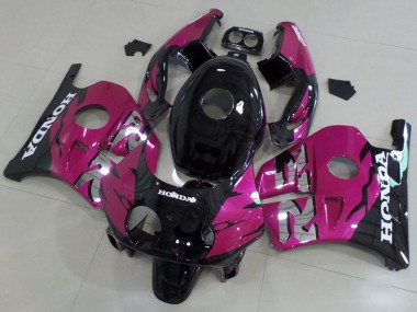 Migliori Kit Carena Moto Honda CBR250RR MC22 1990-1998 - Rosa Nero Lucido