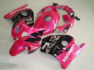 Migliori Carena Moto Honda CBR250RR MC22 1990-1998 - Rosa Nero Lucido