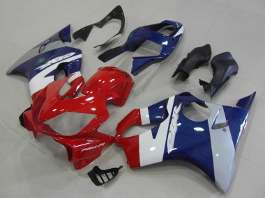 Migliori Carena Moto Honda CBR600 F4i 2001-2003 - Bianco Blu Rosso