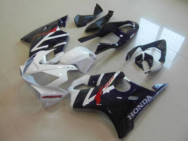 Migliori Carena Moto Honda CBR600 F4i 2001-2003 - Bianco Nero Lucido F Sport