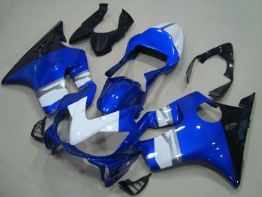Migliori Carena Moto Honda CBR600 F4i 2001-2003 - Bianco Blu Nero Lucido