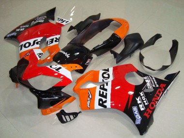Migliori Carena Moto Honda CBR600 F4i 2004-2007 - Arancia Bianco Rosso Nero Lucido Repsol