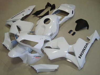 Migliori Carena Moto Honda CBR600RR 2003-2004 - Bianco Nero Decal
