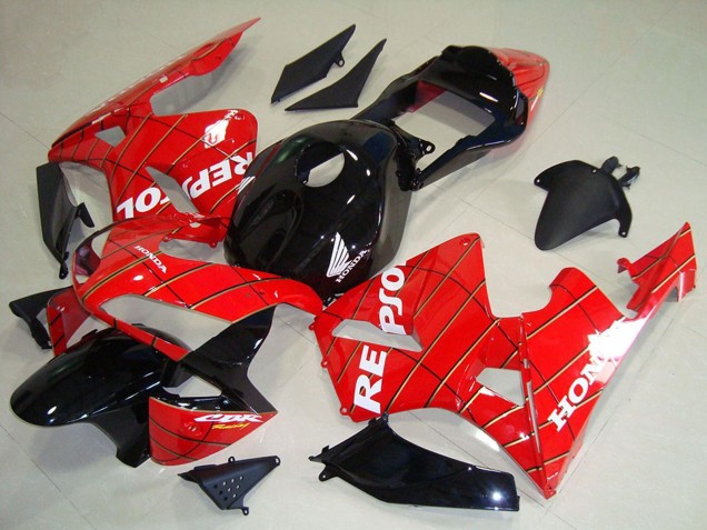 Migliori Carena Moto Honda CBR600RR 2003-2004 - Rosso Nero Lucido Spider Man Bianco Repsol