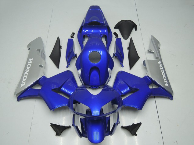 Migliori Carena Moto Honda CBR600RR 2003-2004 - Argento Blu