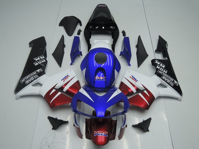Migliori Carena Moto Honda CBR600RR 2003-2004 - Bianco Rosso Blu Nero Lucido HRC