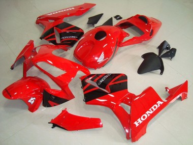 Migliori Carena ABS Honda CBR600RR 2003-2004 - Rosso Nero Lucido
