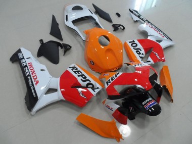 Migliori Carena Moto Honda CBR600RR 2003-2004 - Arancia Bianco Rosso Nero Lucido Repsol HRC