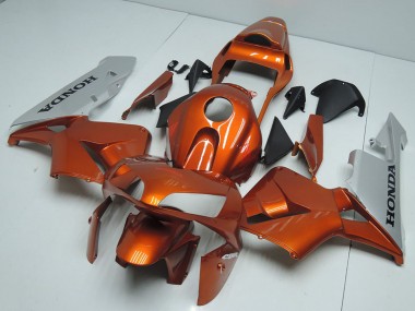 Migliori Carena Moto Honda CBR600RR 2003-2004 - Argento Arancia