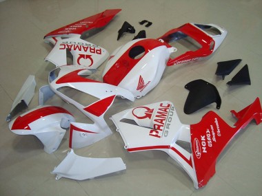 Migliori Carena Moto Honda CBR600RR 2003-2004 - Bianco Rosso Pramac