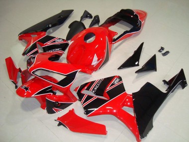 Migliori Carena Moto Honda CBR600RR 2003-2004 - Rosso Nero Lucido