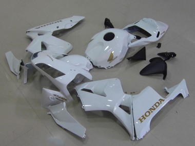 Migliori Carena Moto Honda CBR600RR 2003-2004 - Bianco Oro Decals
