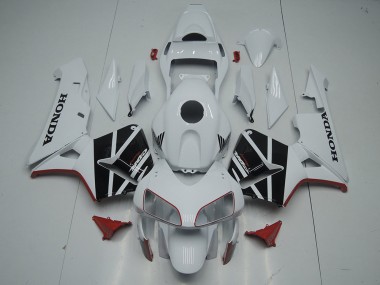 Migliori Carena Moto Honda CBR600RR 2003-2004 - Bianco Nero Lucido