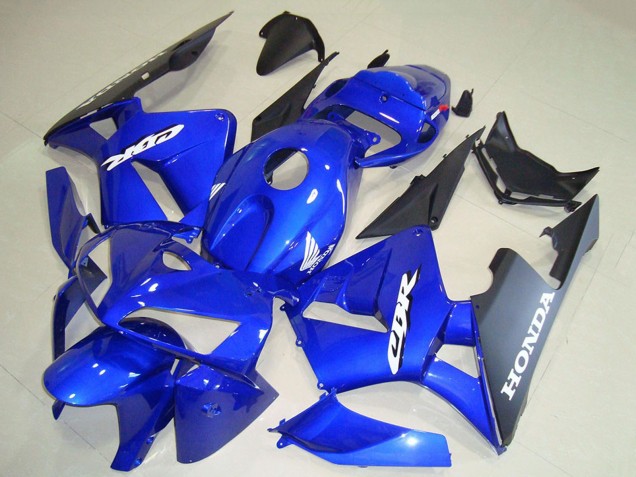 Migliori Carena Moto Honda CBR600RR 2005-2006 - Blu Nero Bianco Decal