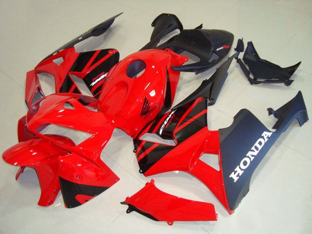 Migliori Kit Carena Moto Honda CBR600RR 2005-2006 - Rosso Nero