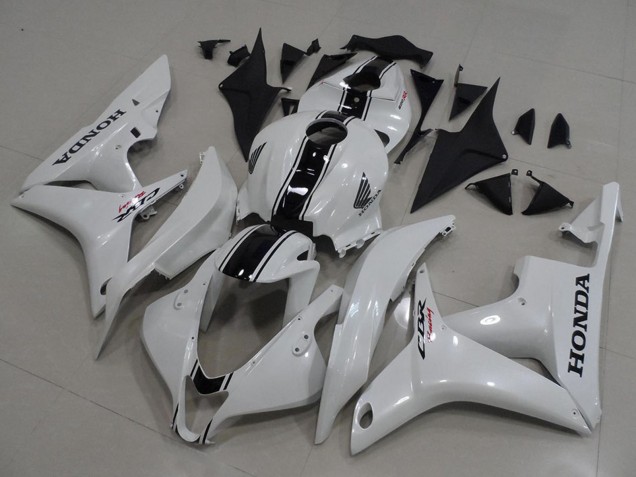 Migliori Kit Carena Moto Honda CBR600RR 2007-2008 - Bianco Nero Lucido