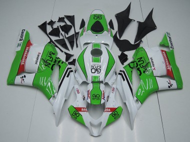 Migliori Carena Moto Honda CBR600RR 2009-2012 - Bianco Verde Rosso Go Fun