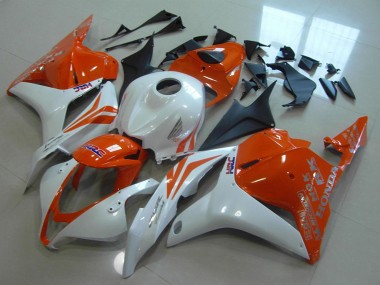 Migliori Carena Moto Honda CBR600RR 2009-2012 - Bianco Arancia HRC