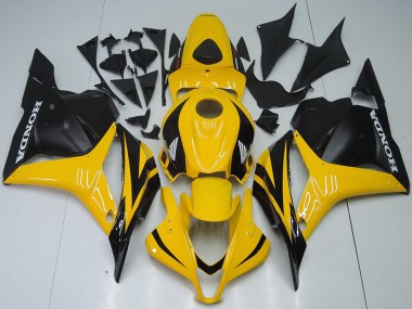 Migliori Carena Moto Honda CBR600RR 2009-2012 - Giallo Nero Opaco