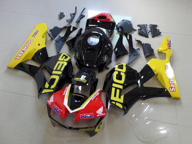 Migliori Carene Moto Honda CBR600RR 2013-2026 - Giallo Rosso Nero Lucido Geico