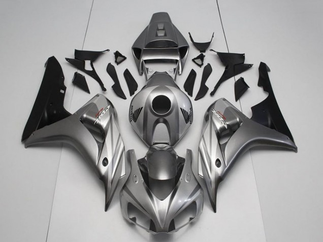 Migliori Kit Carena Moto Honda CBR1000RR 2006-2007 - Argento Nero Lucido