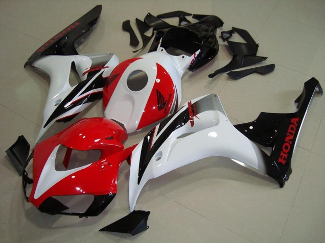 Migliori Kit Carena Moto Completo Honda CBR1000RR 2006-2007 - Bianco Rosso Nero Lucido