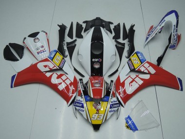 Migliori Carena Moto Honda CBR1000RR 2008-2011 - Bianco Rosso Giallo Nero Givi 93